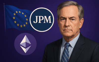 Actualité du jeudi 15 mai 2025 – JPMorgan fait un pas historique vers la blockchain publique tandis que l’UE propose des règles strictes pour les transactions crypto.